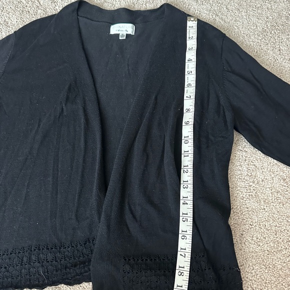 ♥️ NWT SIGNATURE BY ROBBIE BEE OPEN CARDIGAN - Picture 6 of 9